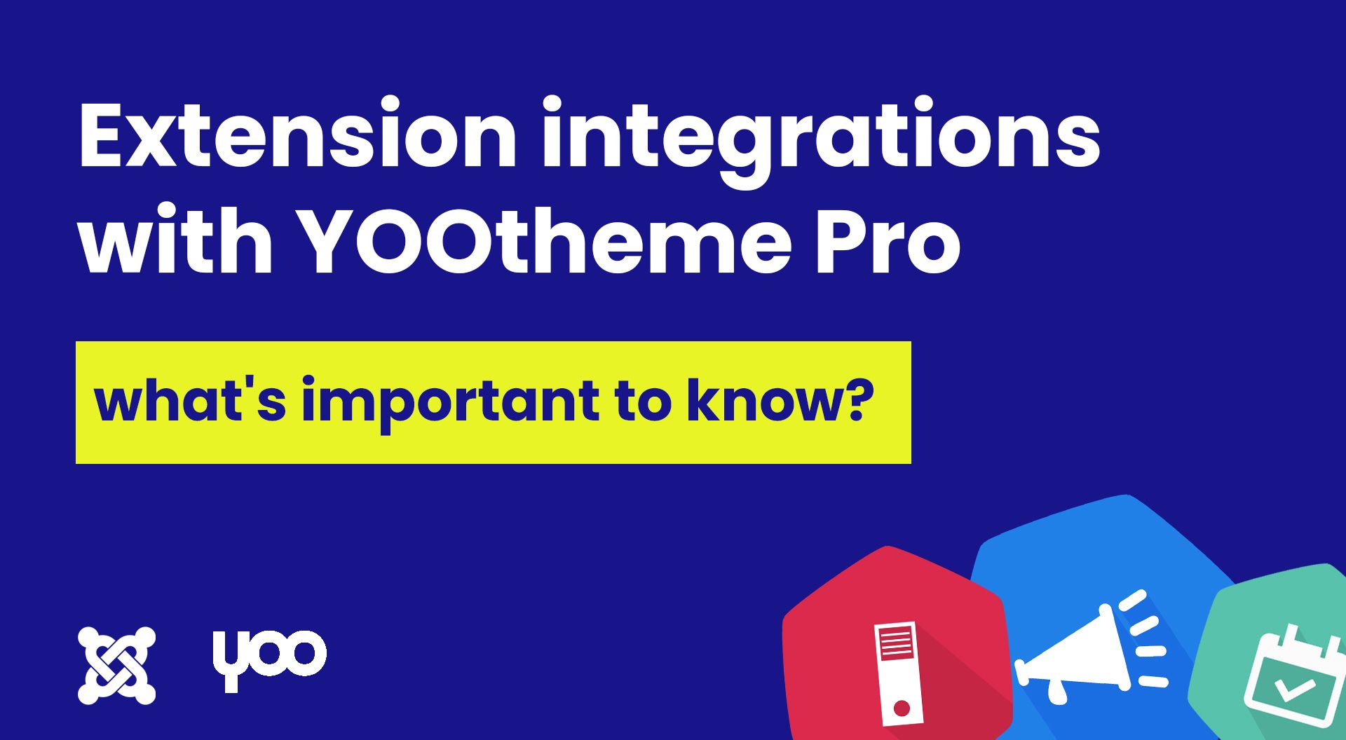 A bit of information about the integration of our Joomla 4 extensions with the YOOtheme Pro web builder