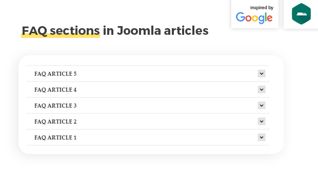 Easily add FAQ sections in Joomla articles with DJ-Tabs (inspired by Google)