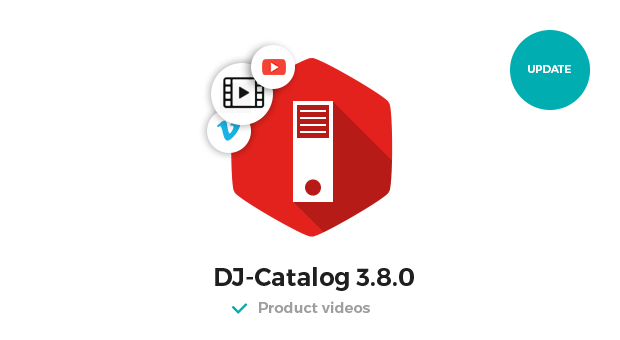 Add videos to product in DJ-Catalog 3.8.0