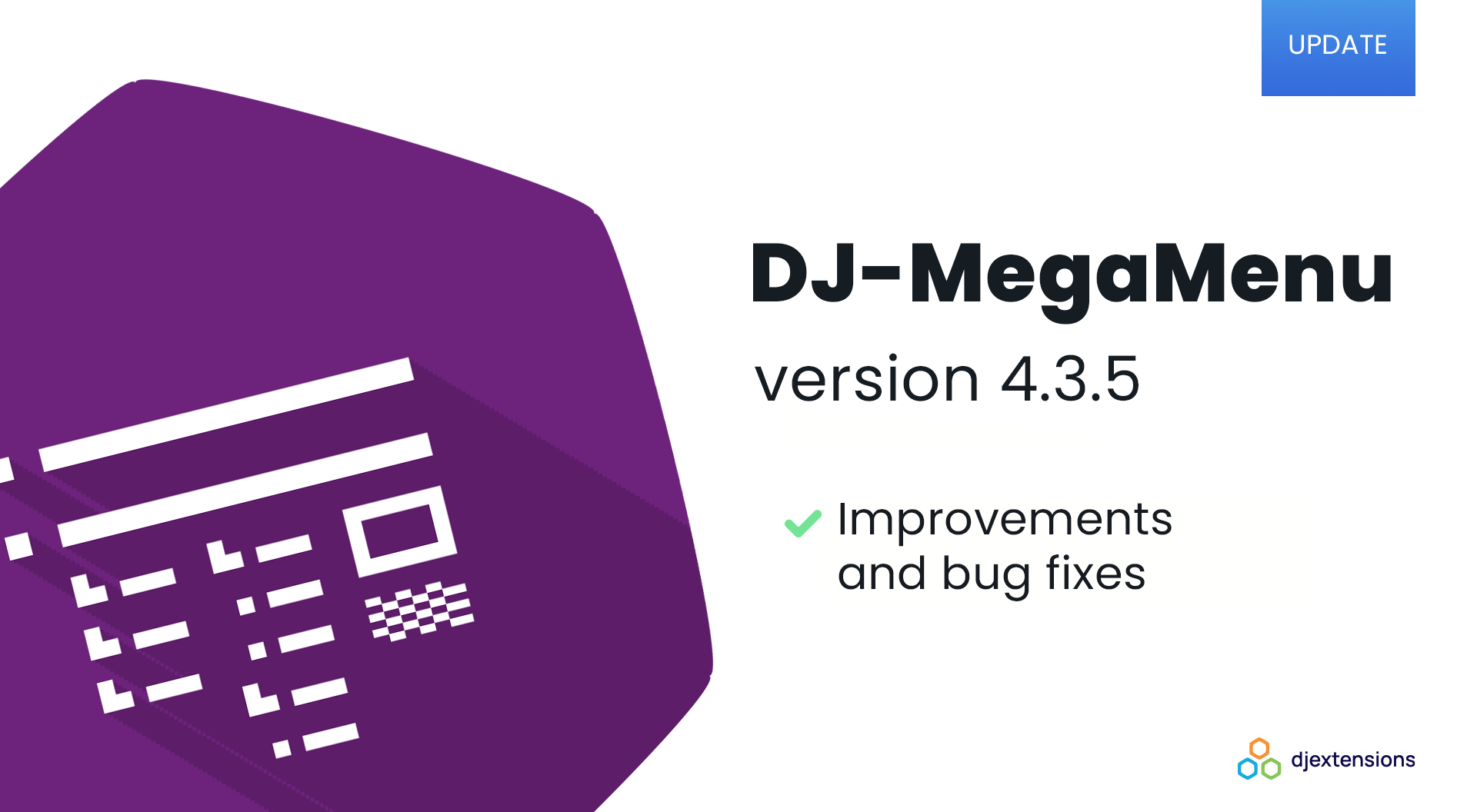 DJ-MegaMenu extension 4.3.5 update