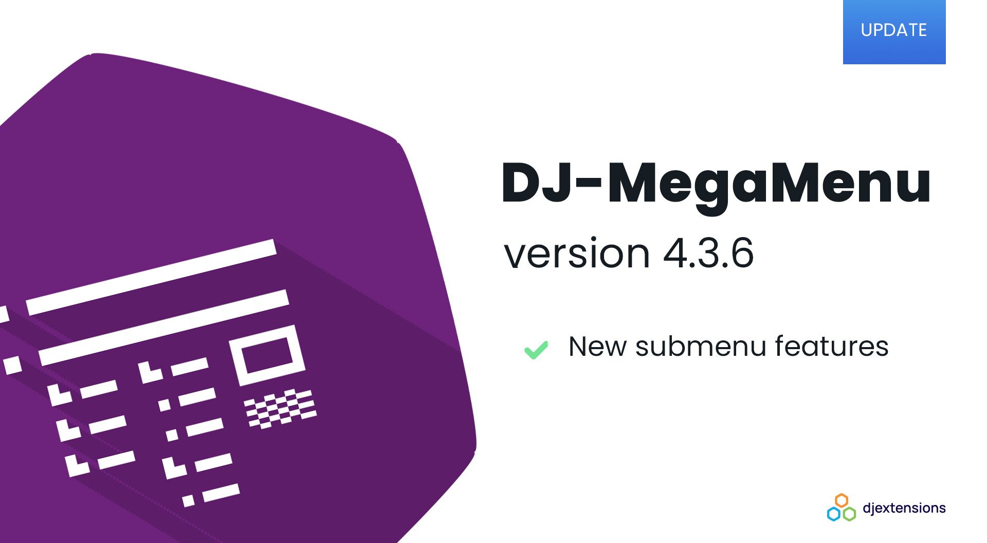 DJ-MegaMenu updated with new Submenu options + few improvements