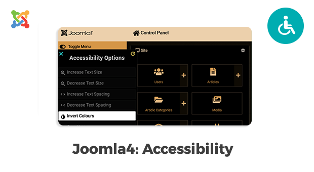 Accessibility support in Joomla 4