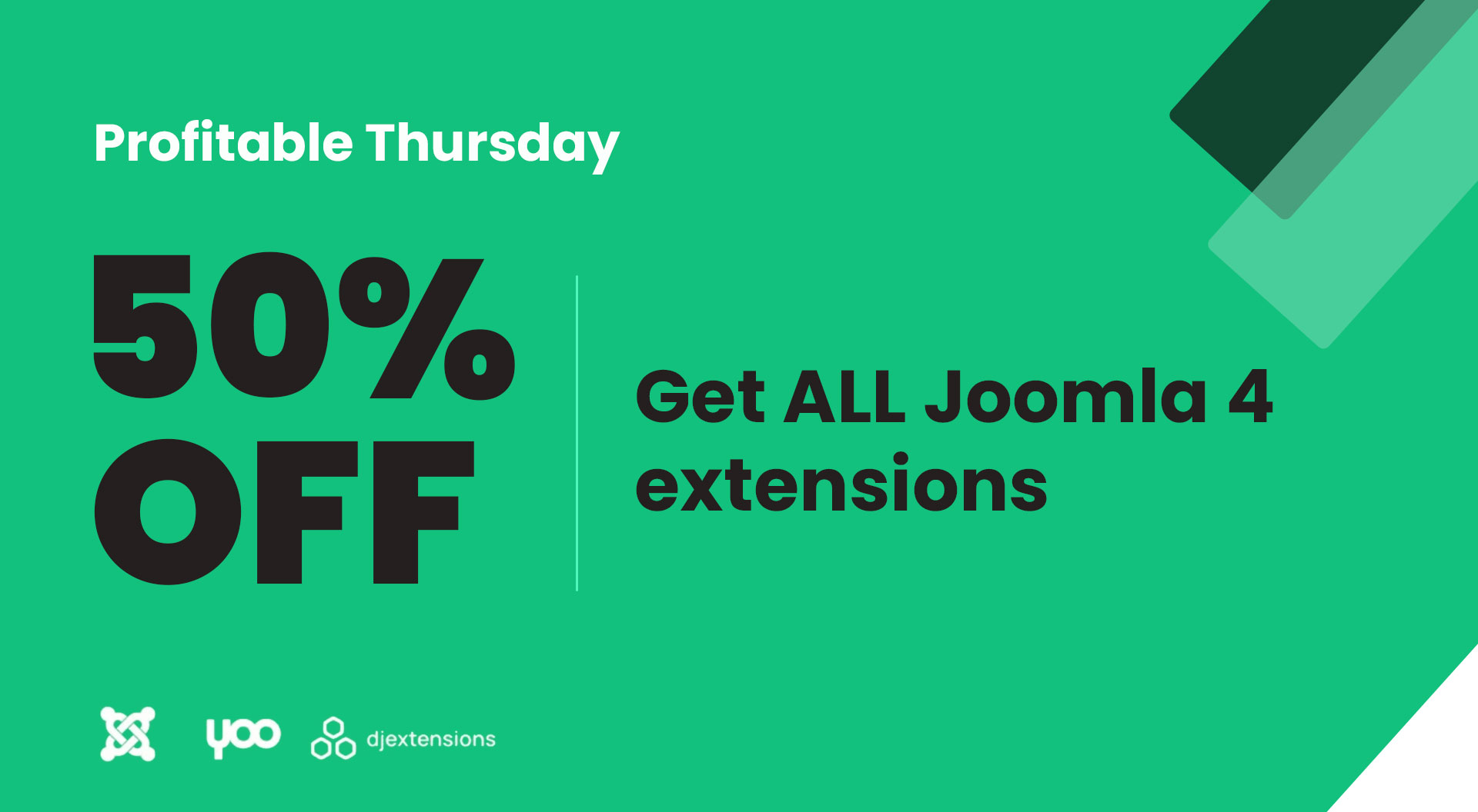 Joomla 4 extensions 50% OFF