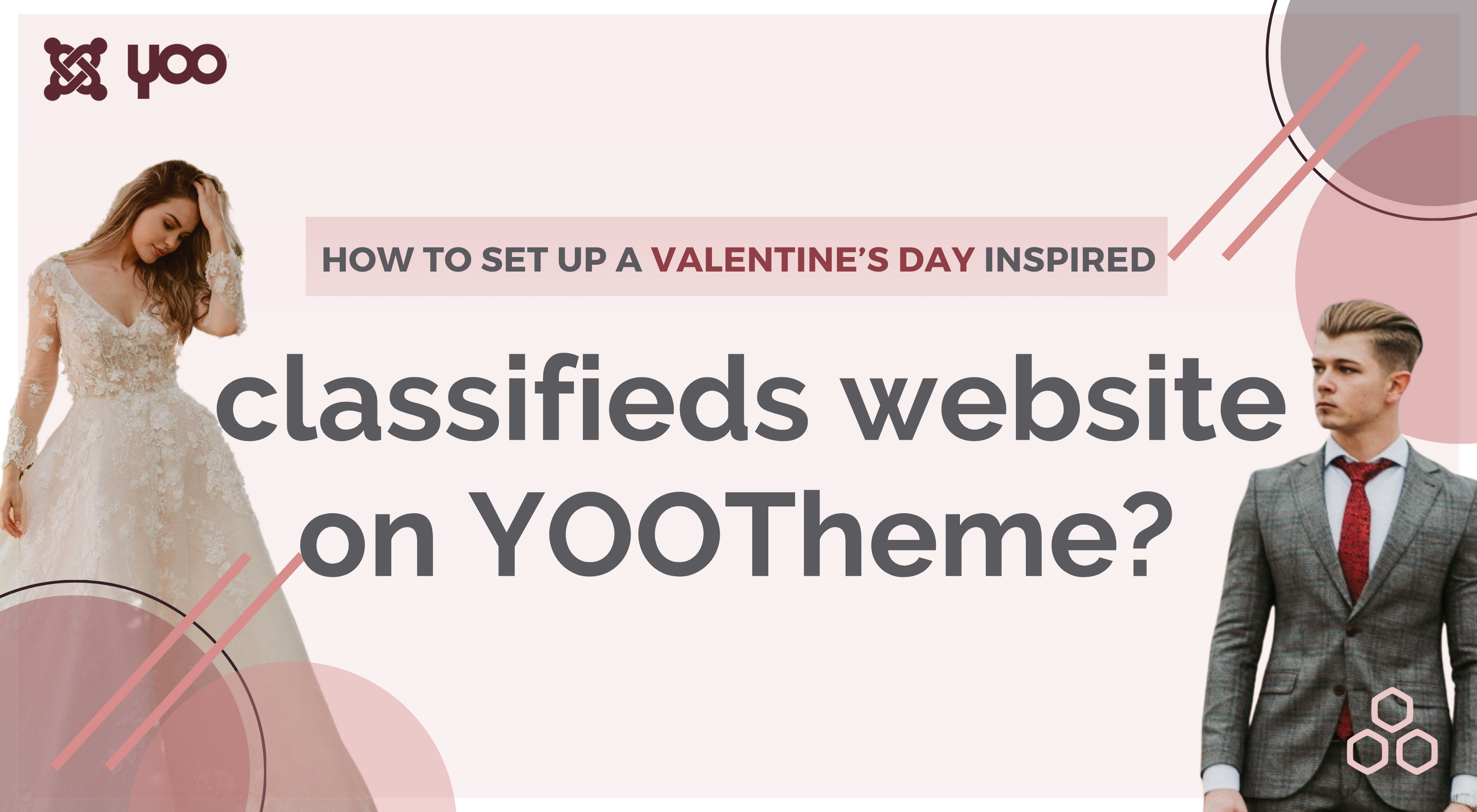 Valentine's day inspired classifieds website on yootheme