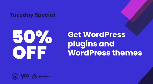 Tuesday Special - WordPress plugins & WordPress themes 50% OFF