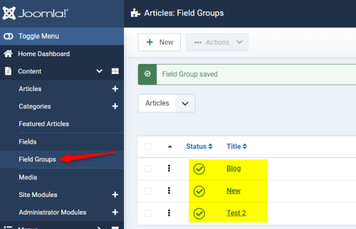 joomla 4 custom fields in articles field groups example view