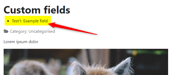joomla 4 custom fields after title field example in article