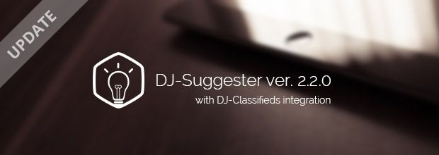 DJ-Suggester update with DJ-Classifieds support!
