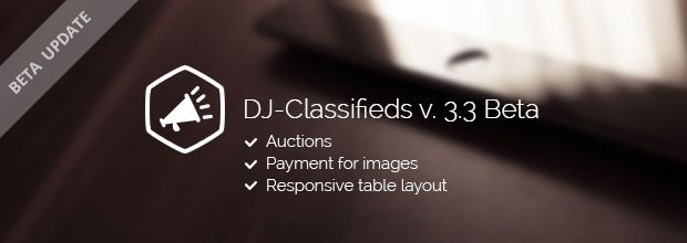 DJ-Classifieds update! Version 3.3 beta