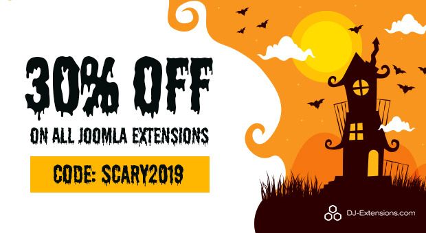 Spooky offer! Get Joomla extensions 30% OFF
