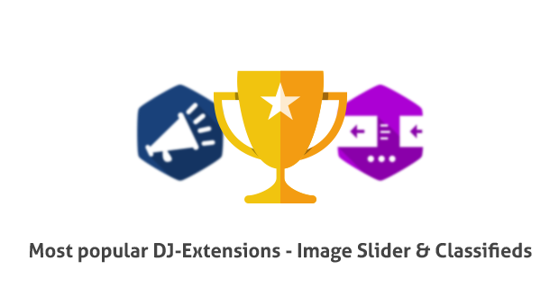 Most popular DJ-Extensions - Image Slider & Classifieds
