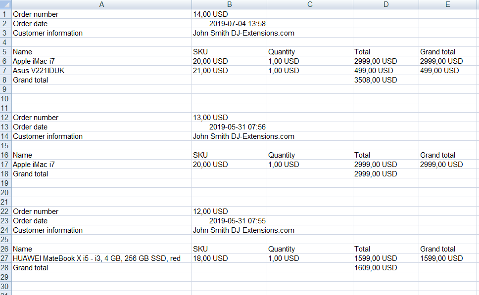 DJ-Catalog2 Knowledge Base: Exporting Orders