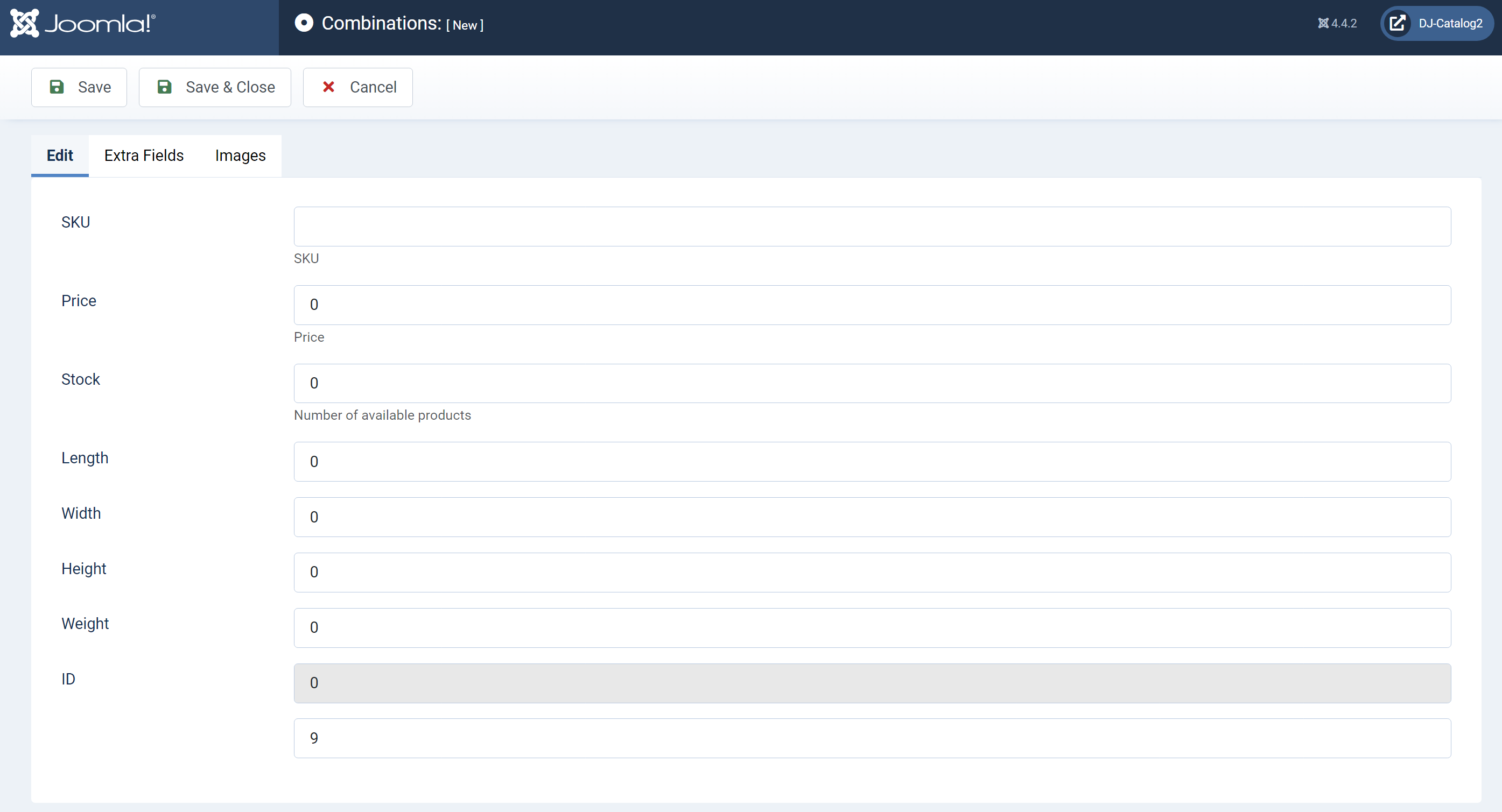 DJ-Catalog2 Knowledge Base: Product Combinations