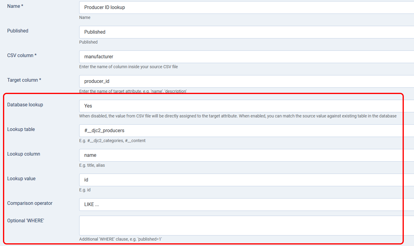 DJ-Catalog2 Knowledge Base: Import Configuration