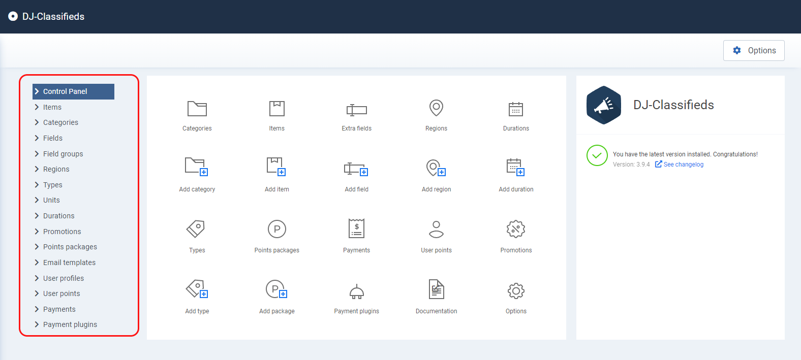 DJ-Classifieds Knowledge Base: Getting Started - Component