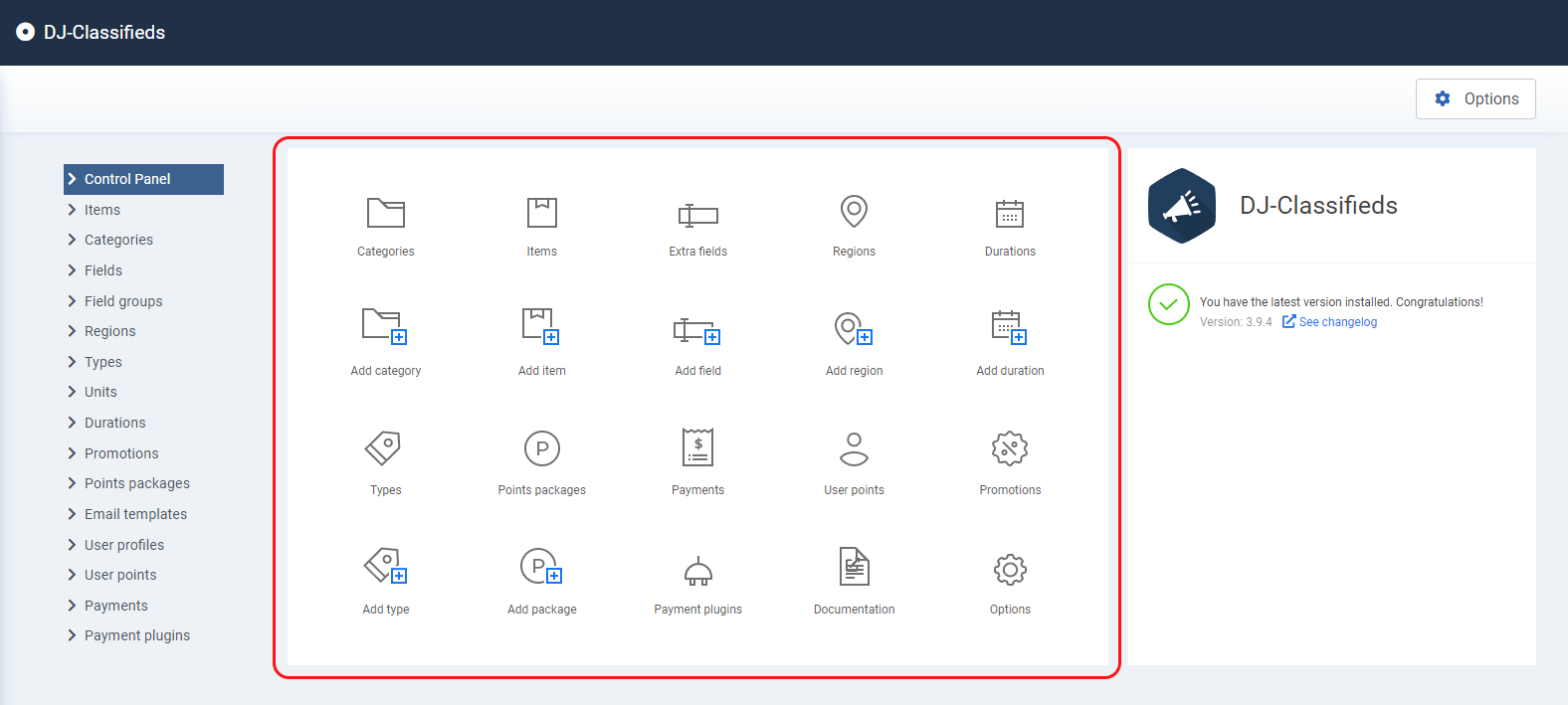 DJ-Classifieds Knowledge Base: Getting Started - Component