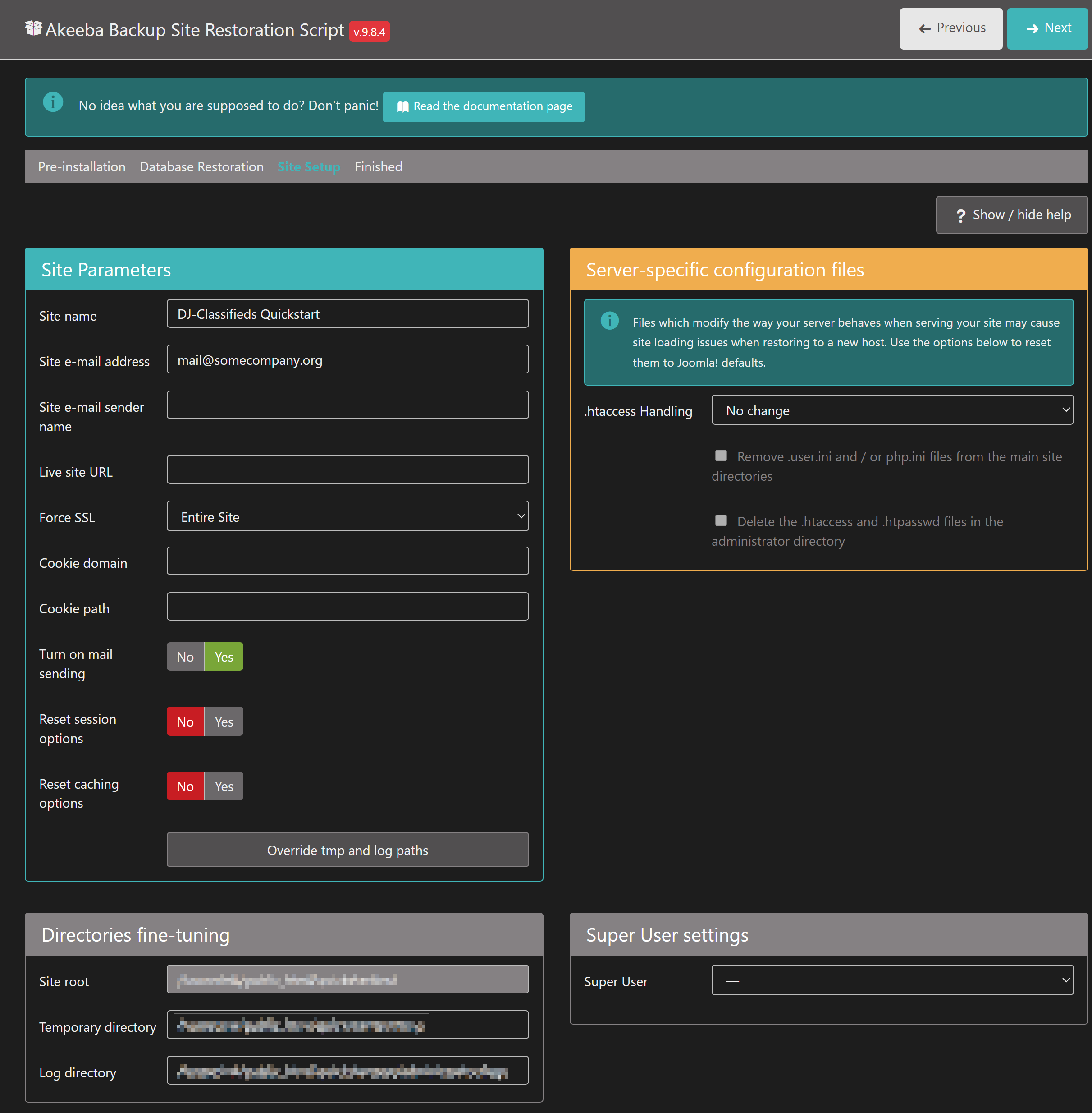 Installing the DJ-Classifieds Quickstart Package: Knowledge Base