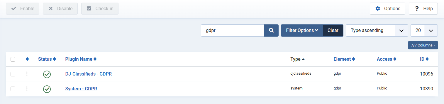 DJ-Classifieds Knowledge Base: Integrations - GDPR Component