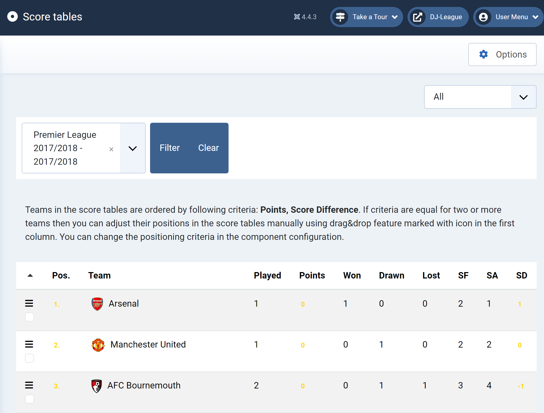 DJ-League Knowledge Base: Component