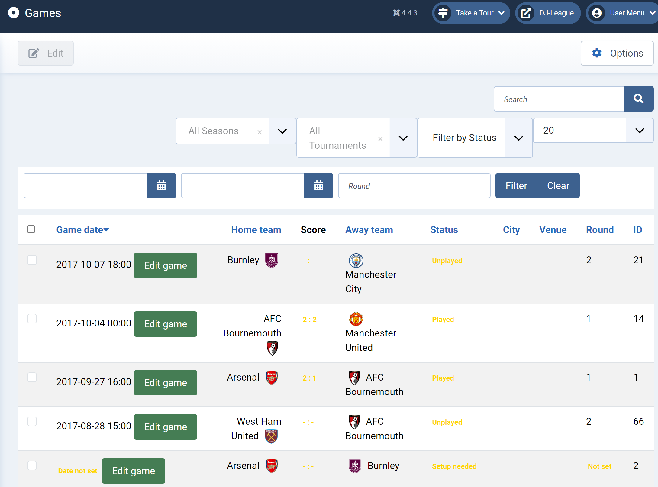 DJ-League Knowledge Base: Component