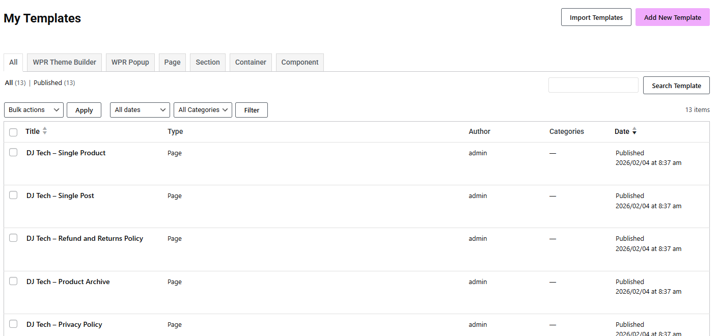 DJ-Tech Theme Installation from Scratch I Knowledge Base
