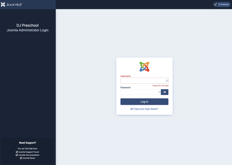 DJ-PreSchool Knowledge Base: Quickstart Installation