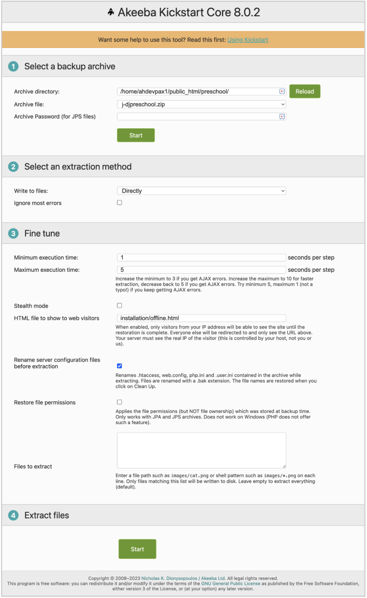 DJ-PreSchool Knowledge Base: Quickstart Installation