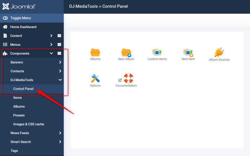 DJ-MediaTools Knowledge Base: Getting Started - Component