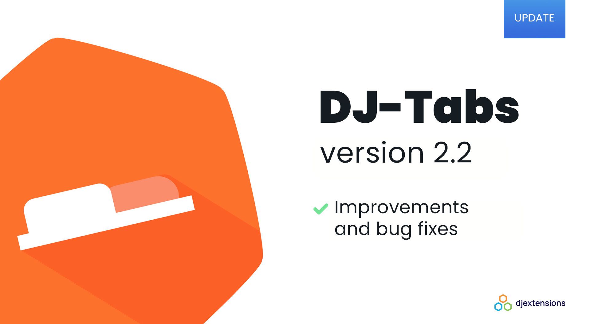 DJ-Tabs extension has been updated to version 2.2