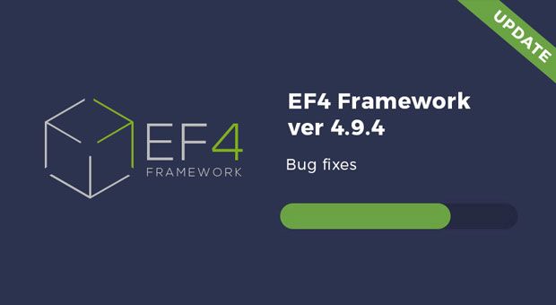 EF4 Joomla framework 4.9.4 version update!