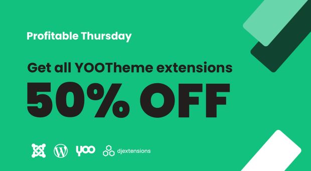 Profitable Thursday - all YOOTheme extensions 50% OFF