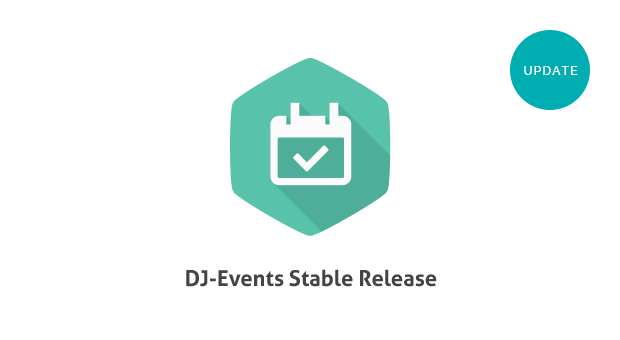 The stable release of DJ-Events available