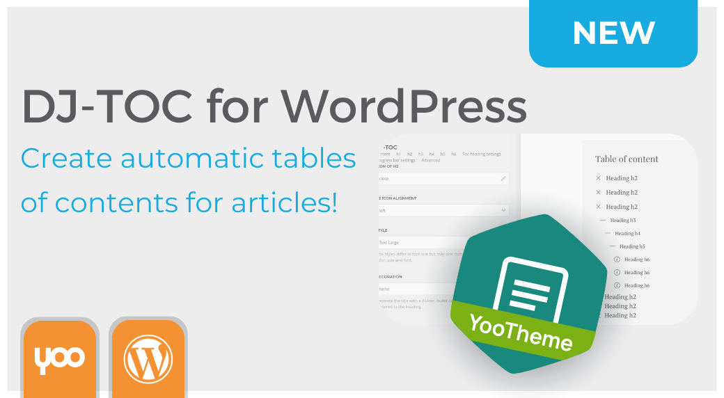 DJ-TOC plugin for WordPress: create automatic tables of contents in your articles!