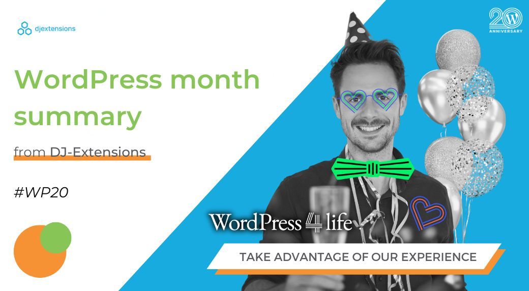 WordPress month summary from DJ-Extensions