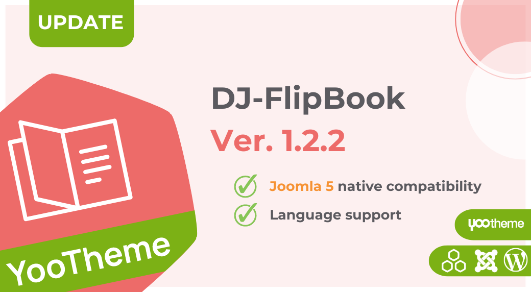 [UPDATE] DJ-FlipBook plugin ver.1.2.2 with Joomla 5 native compatibility!