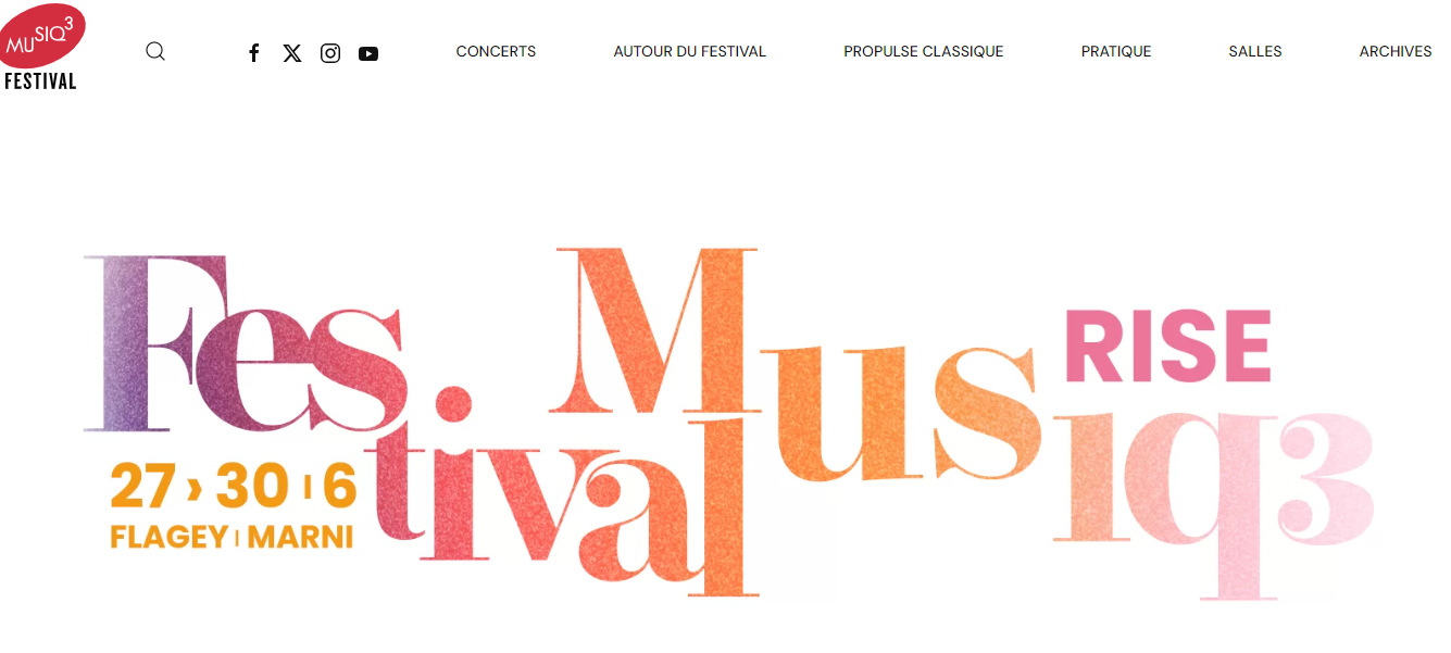 Musiq3 festival site