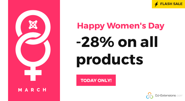 Women's day = Flash sale!
