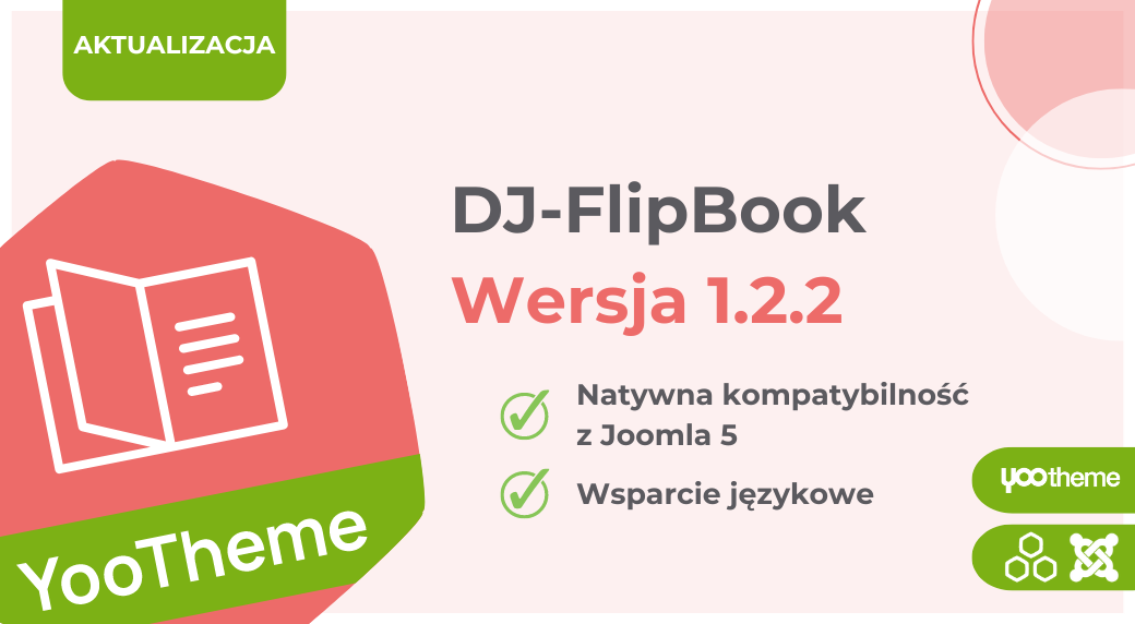 [AKTUALIZACJA] Dodatek DJ-FlipBook kompatybilny natywnie z Joomla 5!