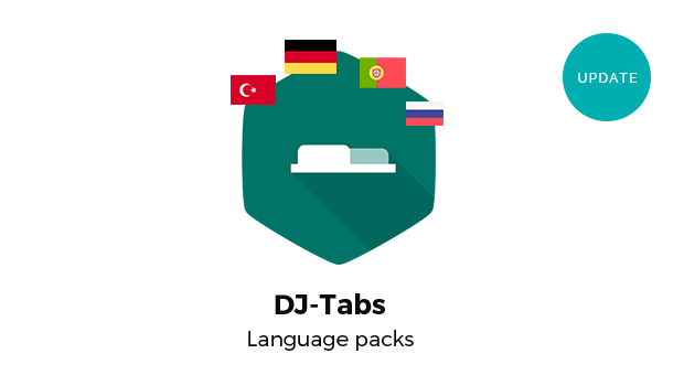 Updated language packs for DJ-Tabs ver. 2.0
