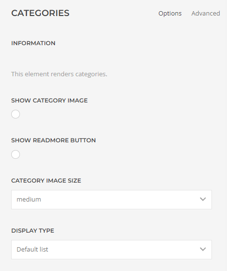dj-catalog2 integrator with yootheme dynamic content categories settngs