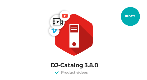 Add videos to product in DJ-Catalog 3.8.0