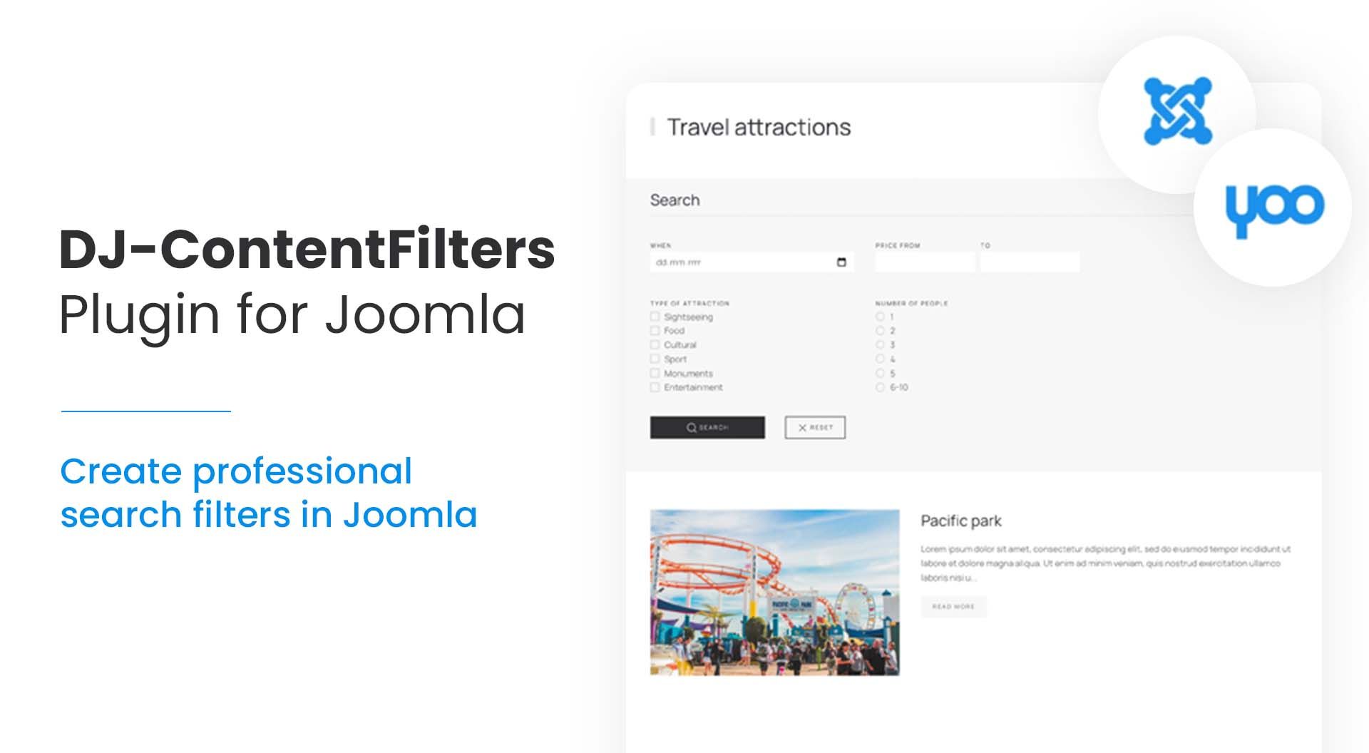 Meet the DJ-ContentFilters Joomla plugin for YOOtheme Pro