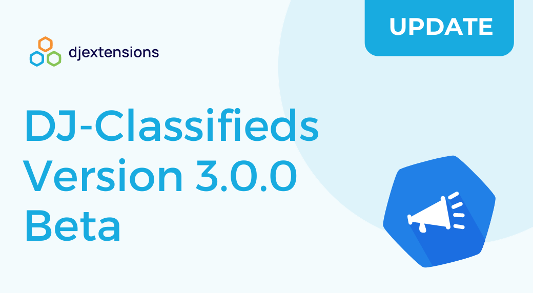 dj-classifieds update to versio 3.0.0 beta