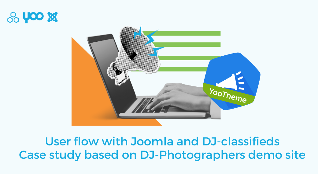 User flow with Joomla and DJ-classifieds. Case study based on DJ-Photographers demo site