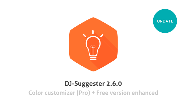 DJ-Suggester Pro updated with Color Customizer + free version got pro features