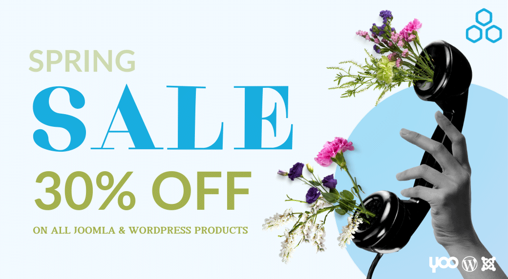 Spring Sale on Joomla and WordPress