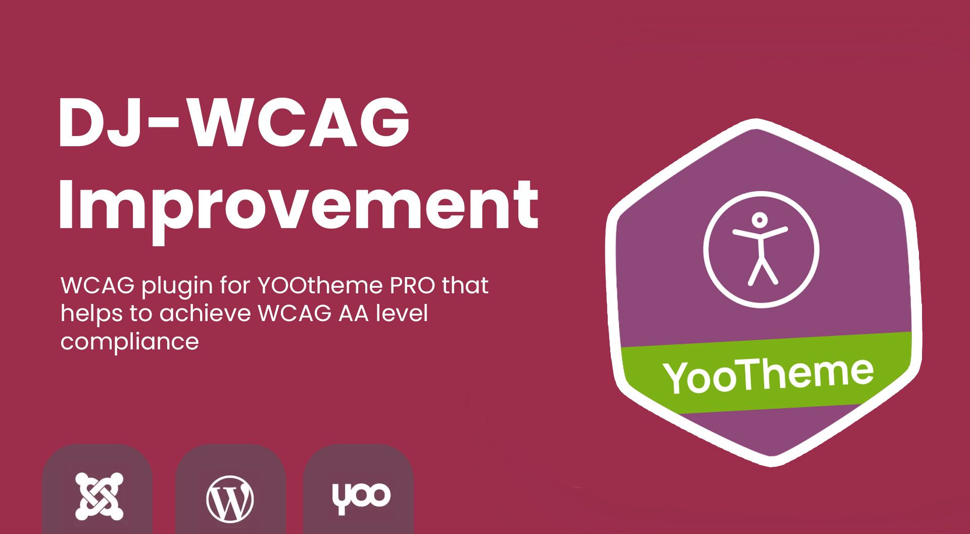 DJ-WCAG-Improvement: a new YOOtheme web builder plugin for Joomla & WordPress - free to download