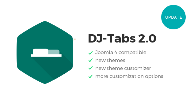 Joomla tabs - DJ-Tabs v.2.0 with Joomla 4 compatibility