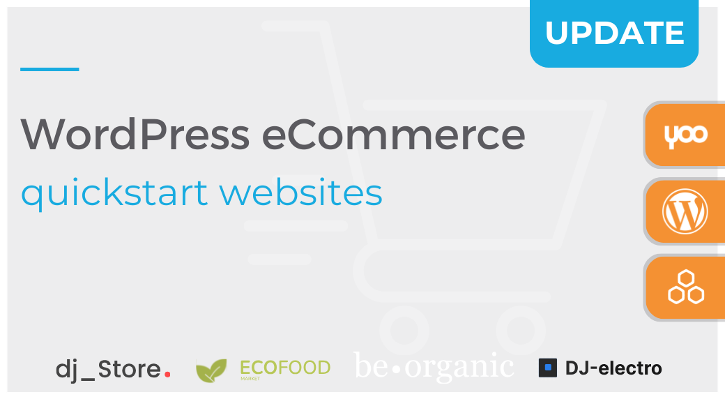 Updated and Ready to use: eCommerce WordPress Quickstart websites