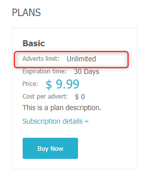 dj-classifieds unlimited ads plan